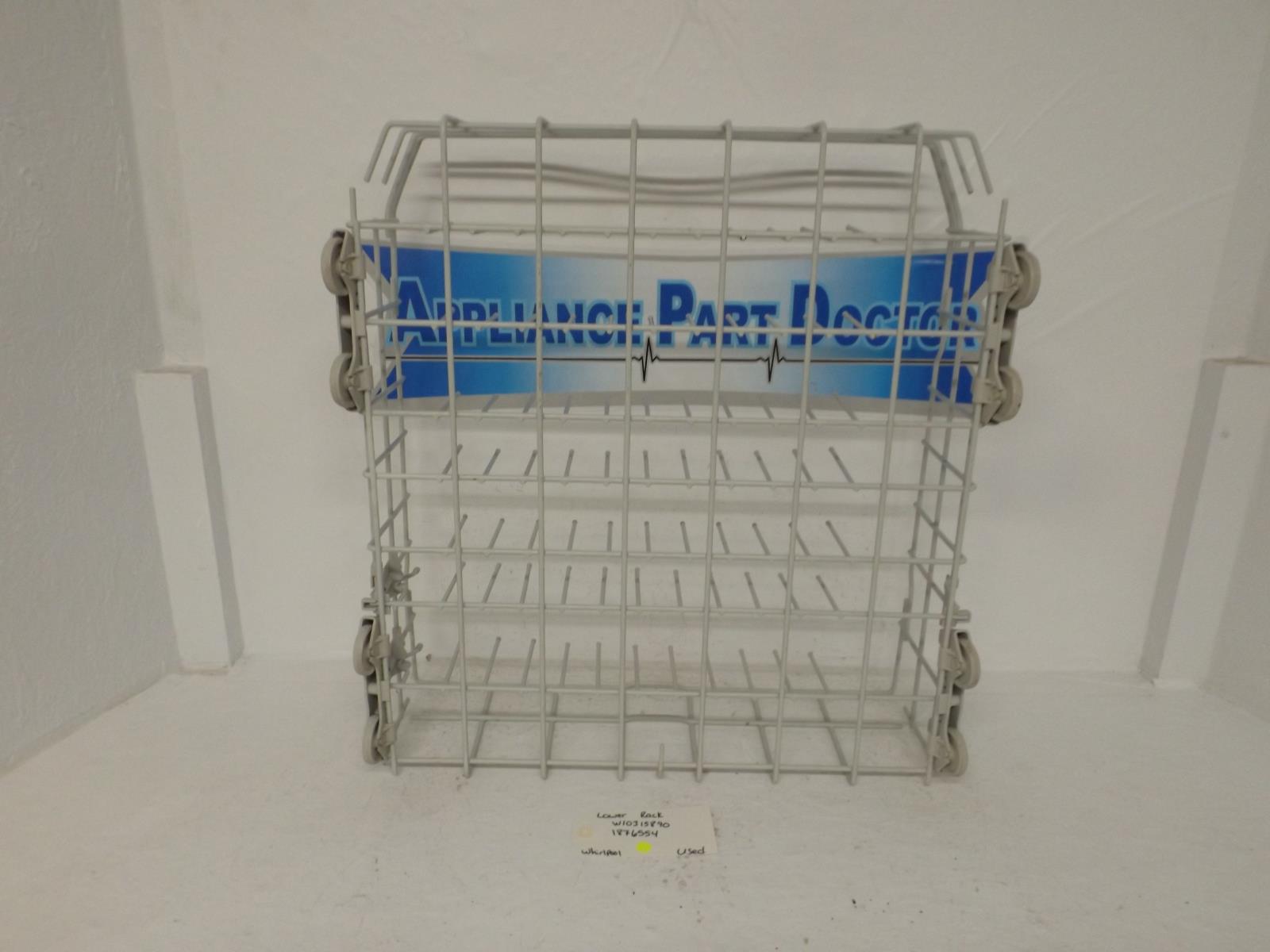 Whirlpool Dishwasher W10315890 1876554 Lower Rack Used Whirlpool Dishwasher W10315890 1876554 Lower Rack Used
